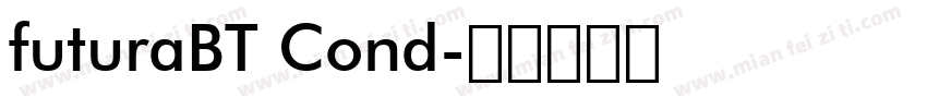 futuraBT Cond字体转换